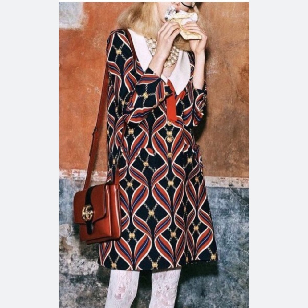 Nwt Gucci Chain print dress